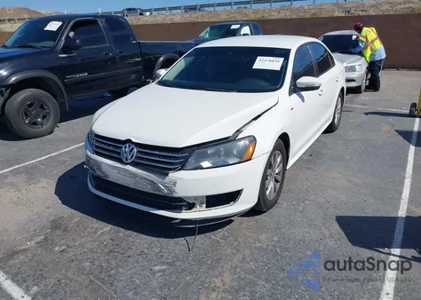 2015 Volkswagen Passat 1.8T Wolfsburg Edition из США, поврежденный, VIN 1VWAT7A34FC048747